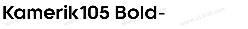 Kamerik105 Bold字体转换